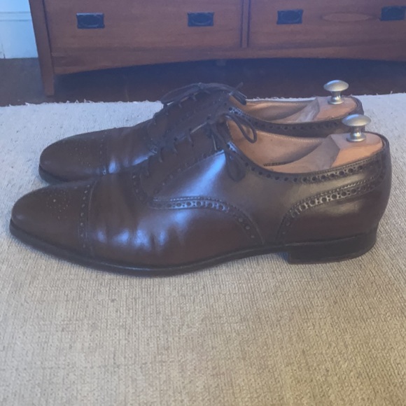 Crockett & Jones Westfield Dark Brown Calf Leather Men’s Dress Shoes Size 12.5 main image 6